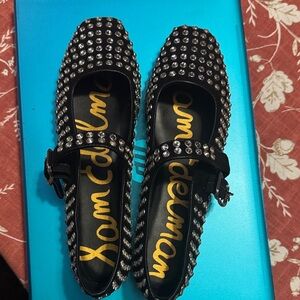 Sam Edelman Black Studded Flats